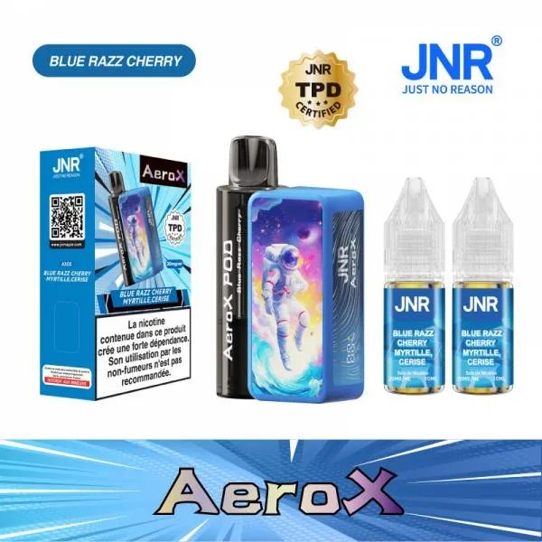 AeroX 32000 Puff 2% – JNR | 32 000 bouffées | 20 mg/ml | Rechargeable avec écran LED